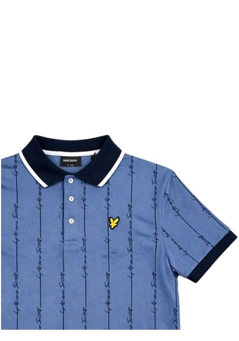 Polo bambino in misto viscosa LYLE & SCOTT | 2404BLU