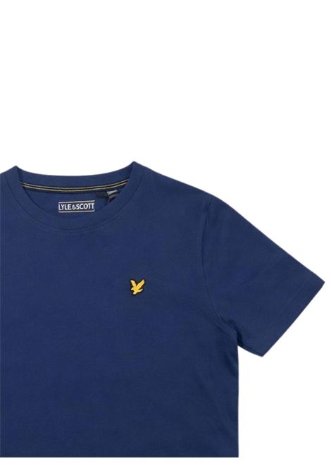 T-shirt bambino blu in cotone LYLE & SCOTT | 2481BLU