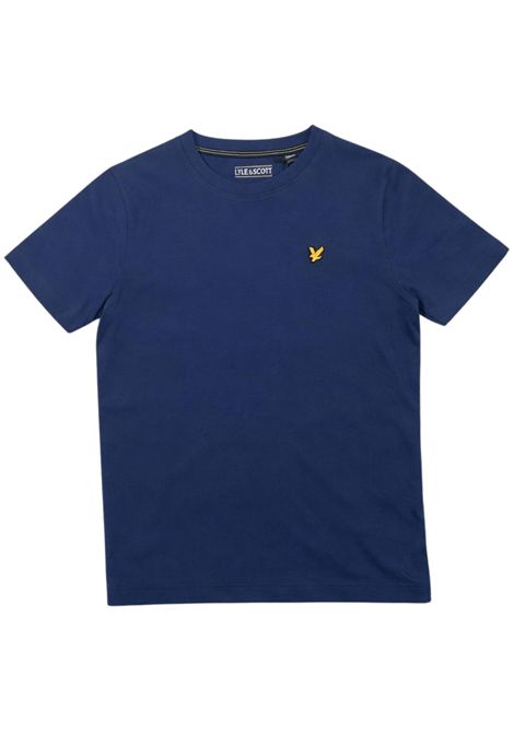T-shirt bambino blu in cotone LYLE & SCOTT | 2481BLU