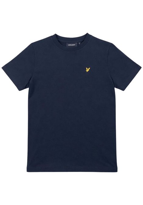 T-shirt bambino blu in cotone LYLE & SCOTT | 43464BLU