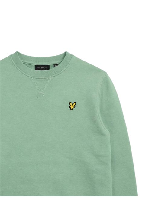 Green cotton sweatshirt for children LYLE & SCOTT | 53429VERDE