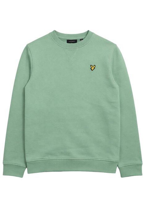 Green cotton sweatshirt for children LYLE & SCOTT | 53429VERDE