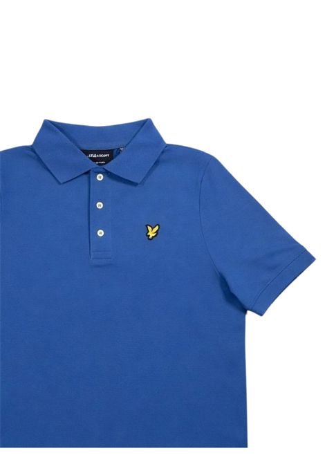 Polo bambino blu chiaro in cotone LYLE & SCOTT | 53461BLU CHIARO