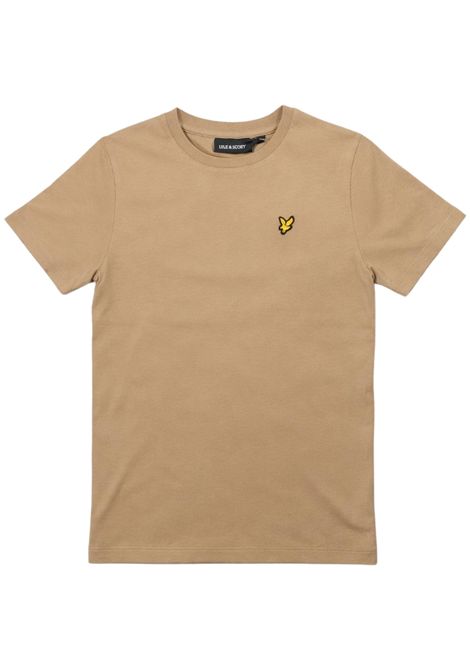 T-shirt bambino beige in cotone LYLE & SCOTT | 53464BEIGE