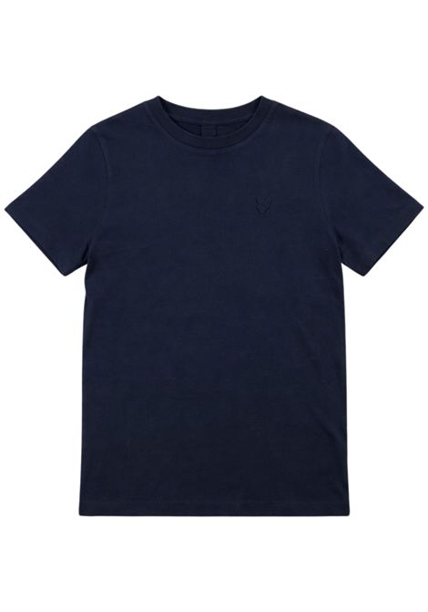 T-shirt bambino in cotone e lino LYLE & SCOTT | 53465BLU