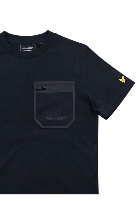 T-shirt bambino nera in cotone LYLE & SCOTT | 53511NERO