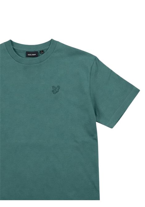 T-shirt bambino verde in cotone LYLE & SCOTT | 53544VERDE