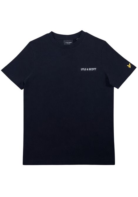 T-shirt bambino nera in cotone LYLE & SCOTT | 53546NERO