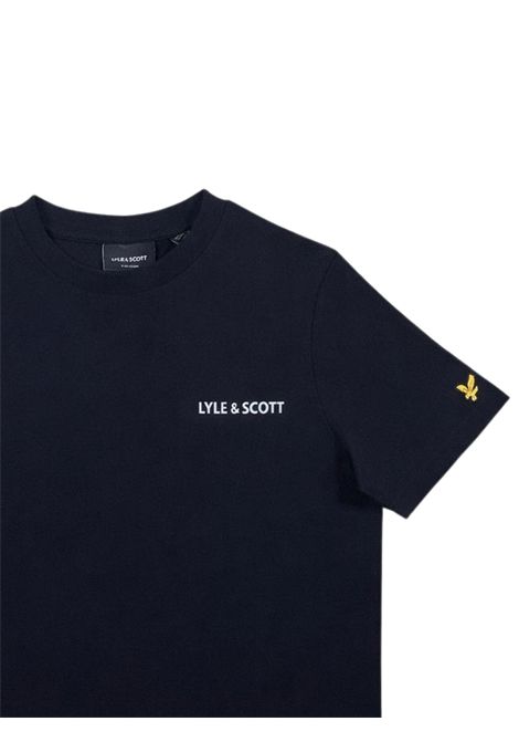T-shirt bambino nera in cotone LYLE & SCOTT | 53546NERO