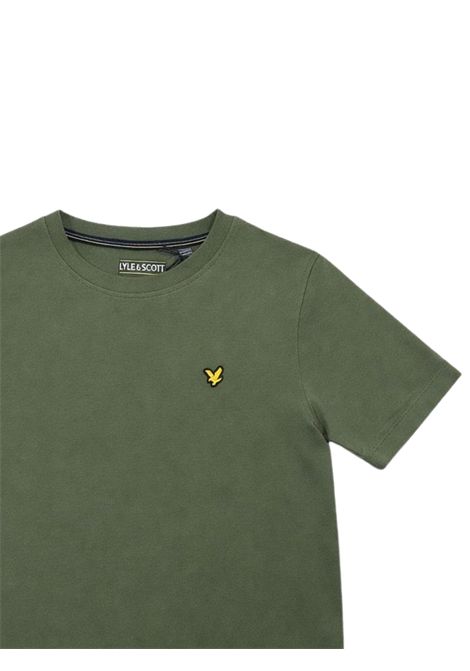 T-shirt bambino verde in cotone LYLE & SCOTT | 54360VERDE