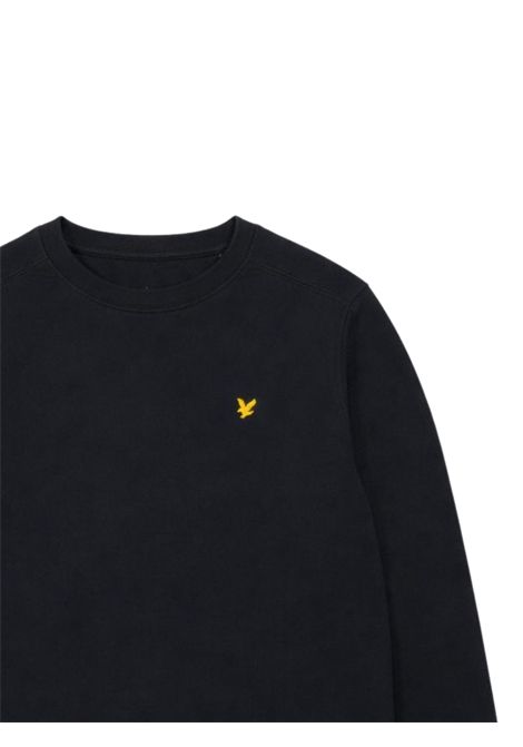 Black viscose sweatshirt for children LYLE & SCOTT | 54411NERO
