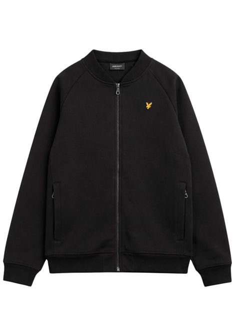 Black cotton sweatshirt for children LYLE & SCOTT | 54416NERO