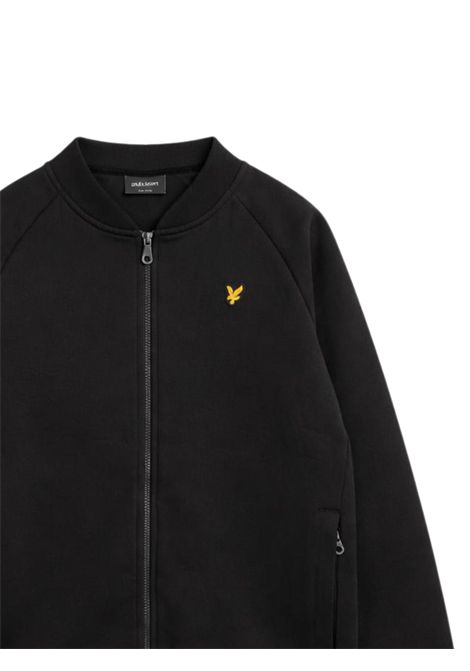 Black cotton sweatshirt for children LYLE & SCOTT | 54416NERO