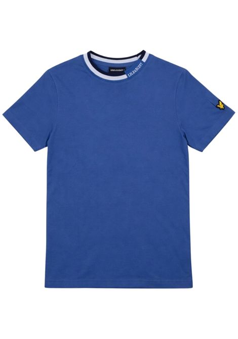 T-shirt bambino blu in cotone LYLE & SCOTT | 54424BLU