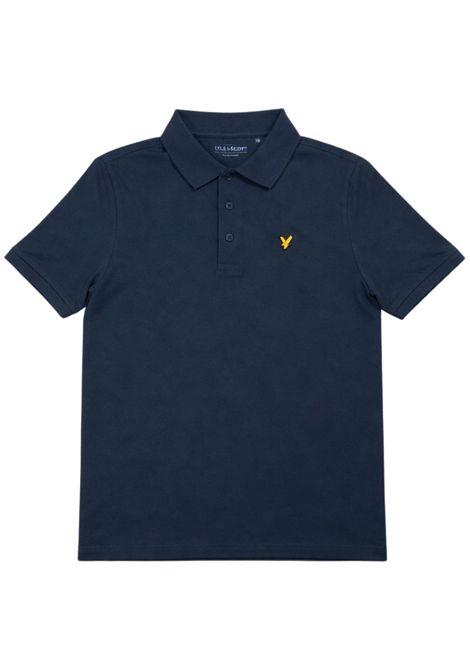 Polo bambino blu in cotone LYLE & SCOTT | 54544BLU