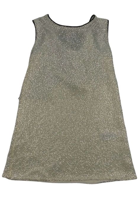 Abito bambina panna glitter Manila Grace | 138AMJS25/SUPANNA