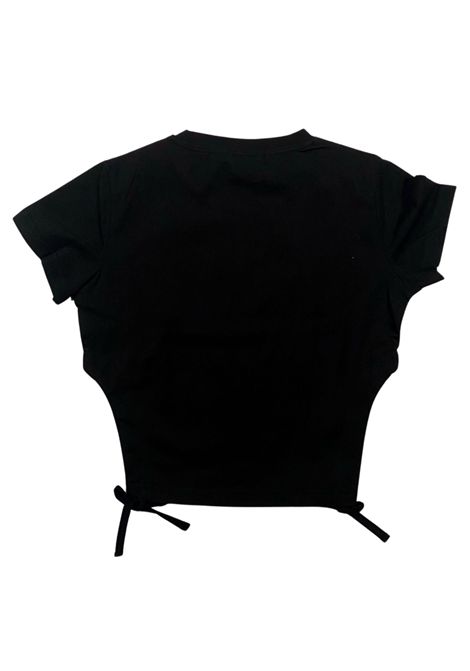 T-shirt bambina nera in cotone Manila Grace | 142TMJS25/SUNERO