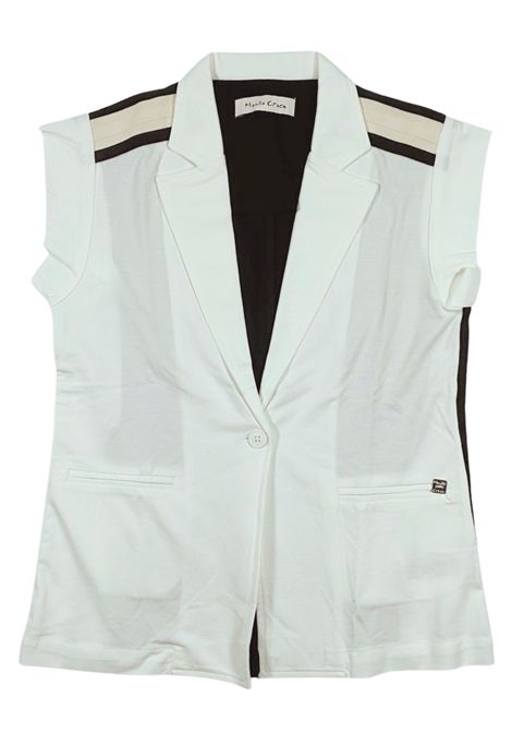 Gilet bambina panna in viscosa Manila Grace | 143JMJS/SUPANNA
