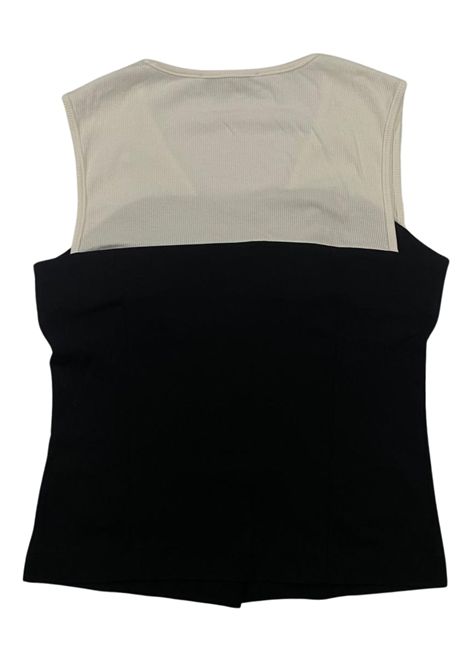 Gilet bambina nero in viscosa Manila Grace | 145JMJS25/SUNERO