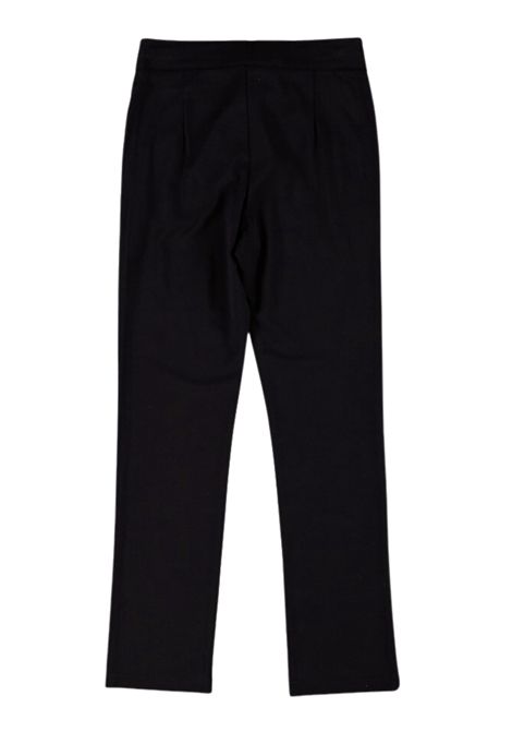 Pantalone bambina nero in viscosa Manila Grace | 146PMJS25/SUNERO