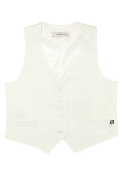 Gilet bambina panna in viscosa Manila Grace | 150JMJS25/SUPANNA