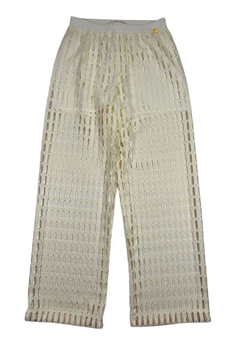 Pantalone sbucato bambina panna Manila Grace | 237PMFJS25/SUPANNA