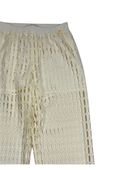 Pantalone sbucato bambina panna Manila Grace | 237PMFJS25/SUPANNA