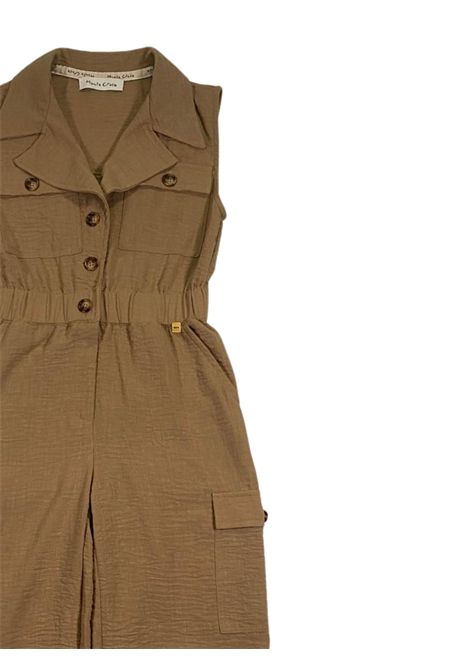 Tuta bambina in misto cotone Manila Grace | 240AMJS25/SUBEIGE