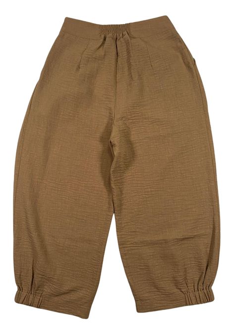 Pantalone bambina in misto cotone Manila Grace | 244PMFJS25/SUBEIGE