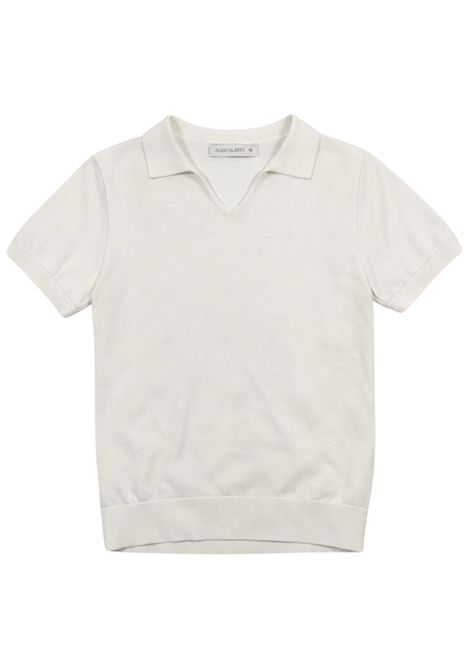 Polo bambino bianca in viscosa Manuel Ritz | 3280BIANCO