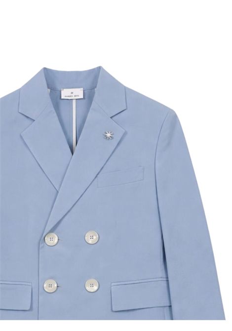 Blue viscose jacket for children Manuel Ritz | 3282AZURRO