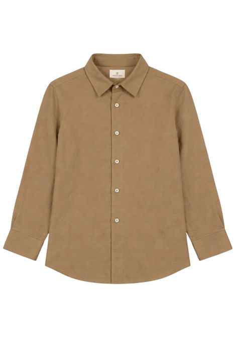 Camicia bambino in lino e viscosa Manuel Ritz | 3303BEIGE