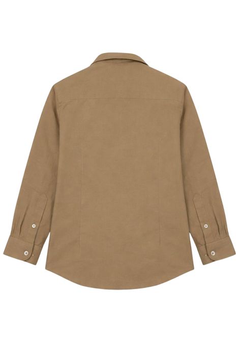 Camicia bambino in lino e viscosa Manuel Ritz | 3303BEIGE
