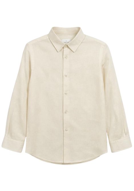 Camicia bambino in lino e viscosa Manuel Ritz | 3303SABBIA