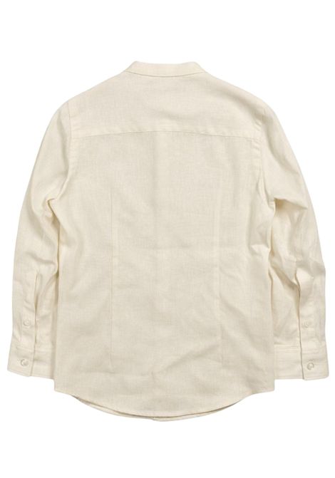Camicia bambino panna in lino Manuel Ritz | 3304PANNA