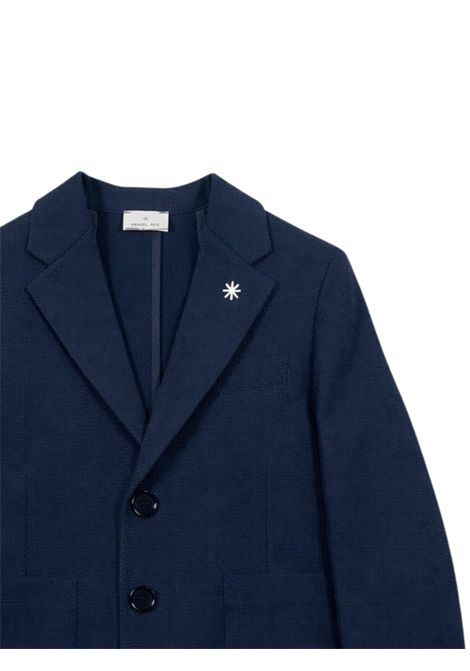Blue cotton jacket for children Manuel Ritz | 3305BLU