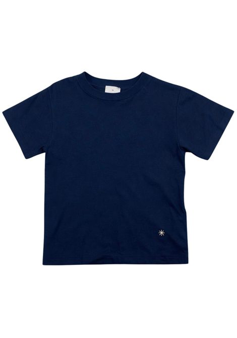T-shirt bambino in lino e cotone Manuel Ritz | 3315BLU