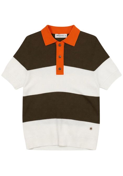 Polo bambino verde in viscosa Manuel Ritz | 3352VERDE