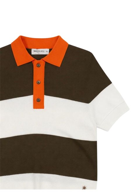 Polo bambino verde in viscosa Manuel Ritz | 3352VERDE