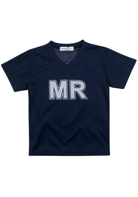 T-shirt bambino blu in cotone Manuel Ritz | 3367BLU
