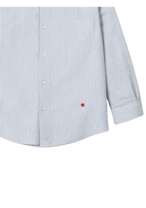 Camicia bambino azzurra in cotone Manuel Ritz | 3373AZZURRO