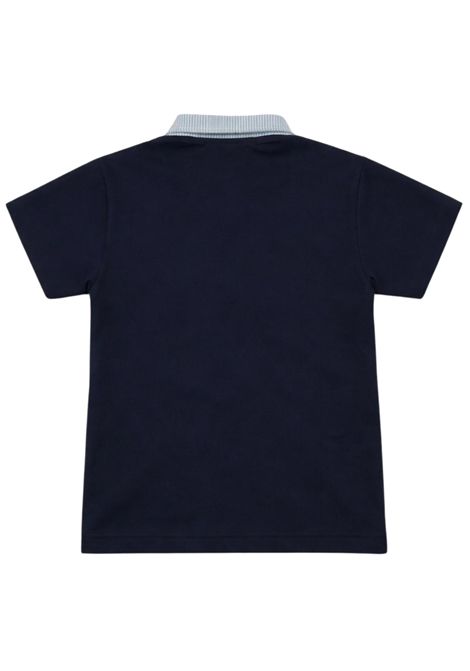 Polo bambino blu in cotone Manuel Ritz | 3375BLU