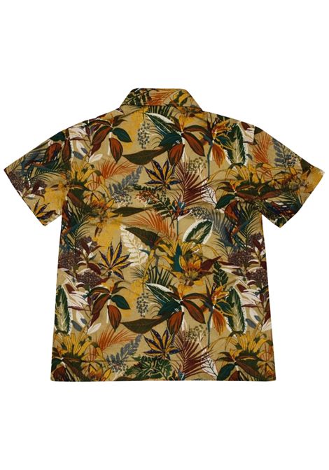 Green viscose shirt for children Manuel Ritz | 3381VERDE