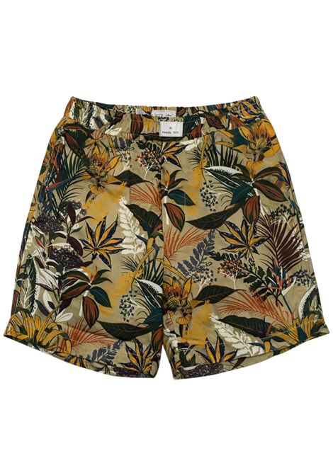 Green viscose Bermuda shorts for children Manuel Ritz | 3382VERDE