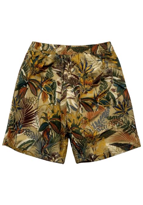 Green viscose Bermuda shorts for children Manuel Ritz | 3382VERDE