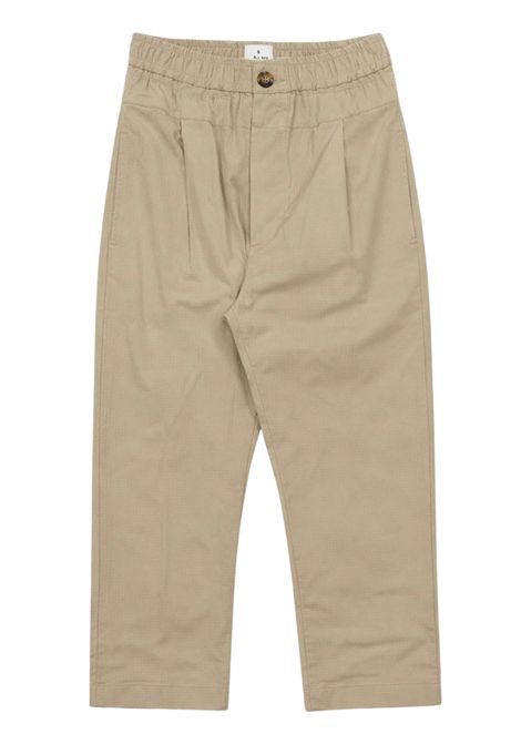 Green cotton trousers for children Manuel Ritz | 3383SABBIA