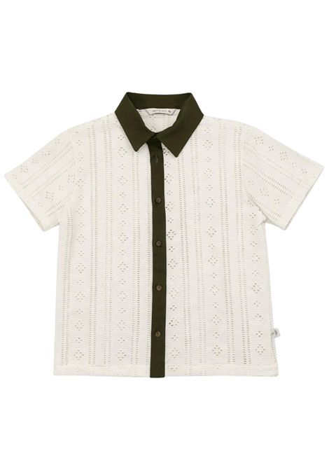 Cream cotton children's shirt Manuel Ritz | 3384PANNA