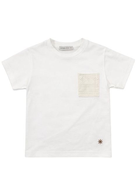 White cotton T-shirt for children Manuel Ritz | 3387BIANCO