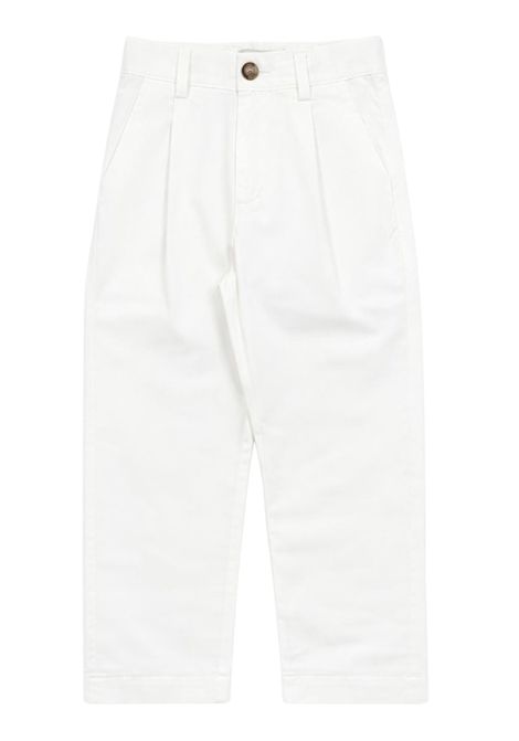 White cotton trousers for children Manuel Ritz | 3388BIANCO