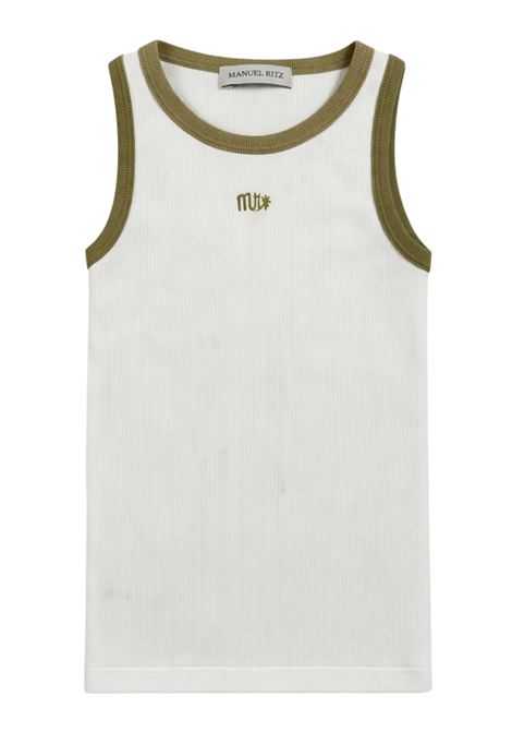 Canotta bambino bianca in cotone Manuel Ritz | 3390BIANCO